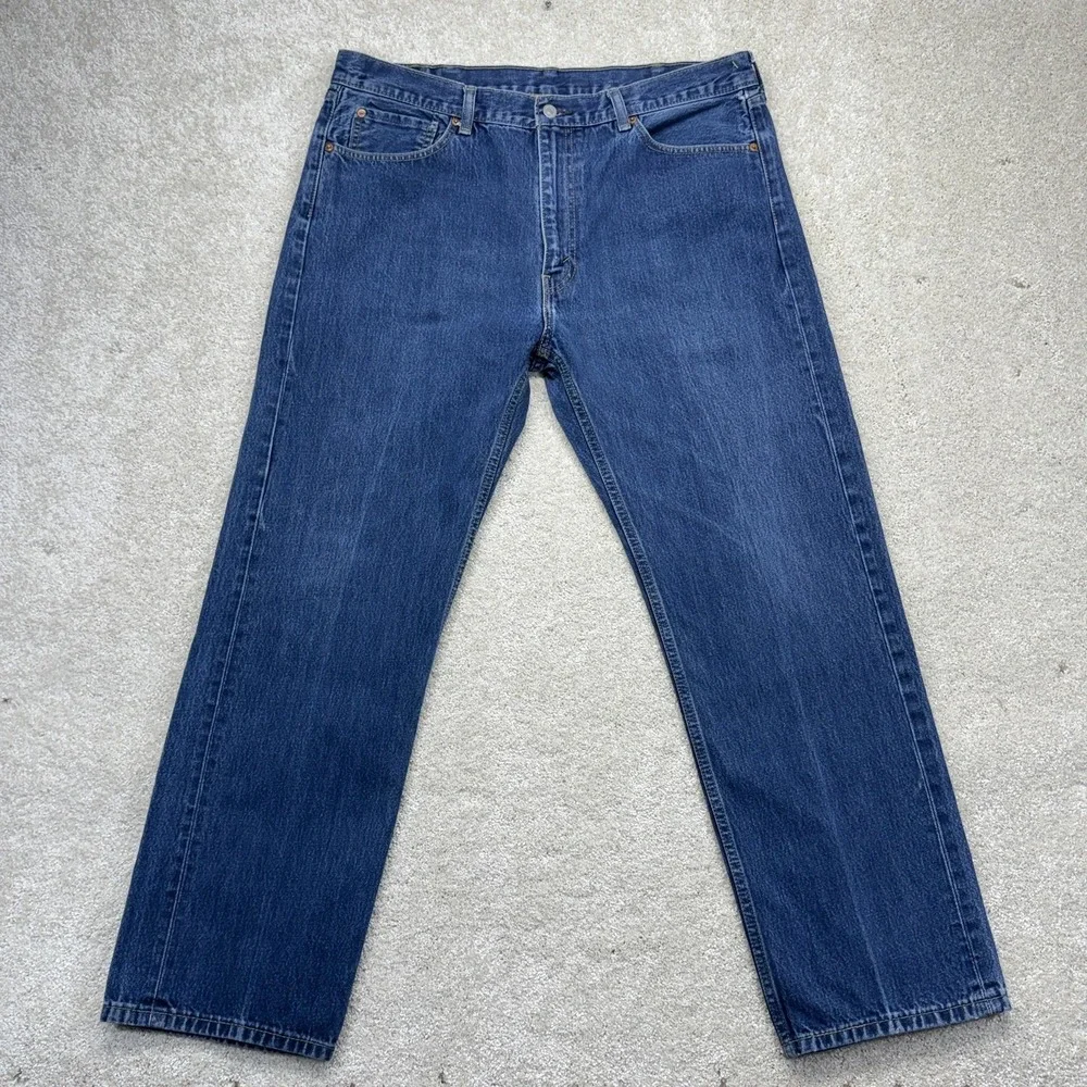 Levis 505 Jeans Mens 40x31 Blue Denim High Rise Straight Leg‎ Regular Fit